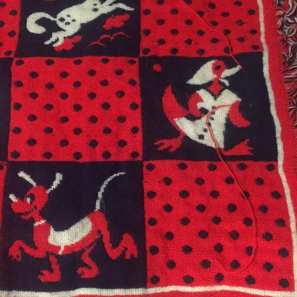 Knitted baby blanket true vintage - Picture 3 of 10